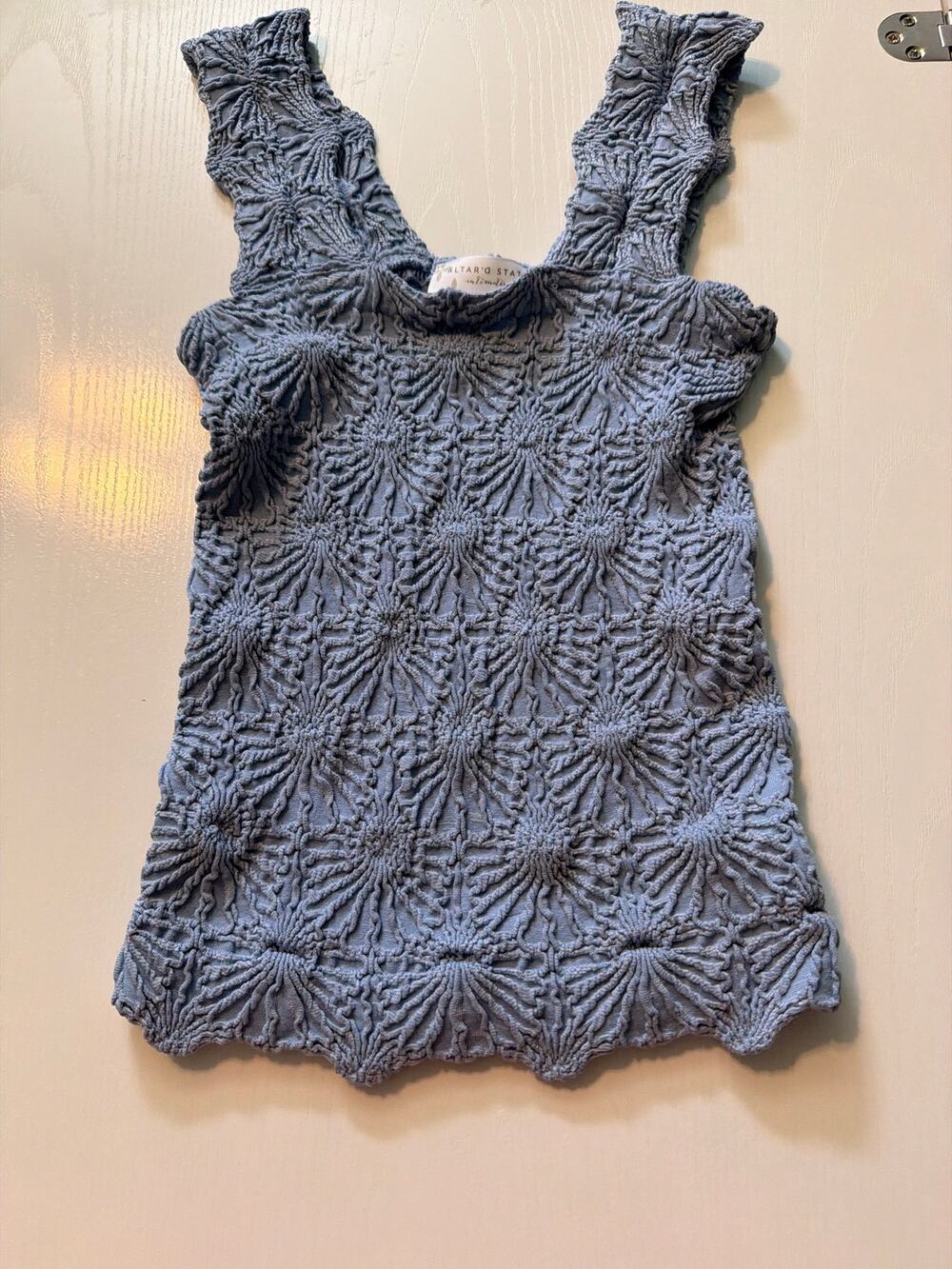 XS Altar’d State blue wide strap tank